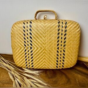 Woven Bohemian Vintage Suitcase